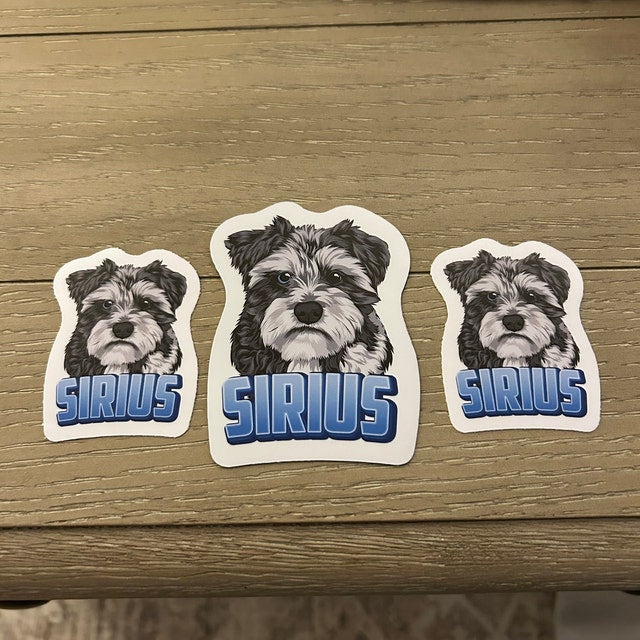 Personalized Dog Face Stickers