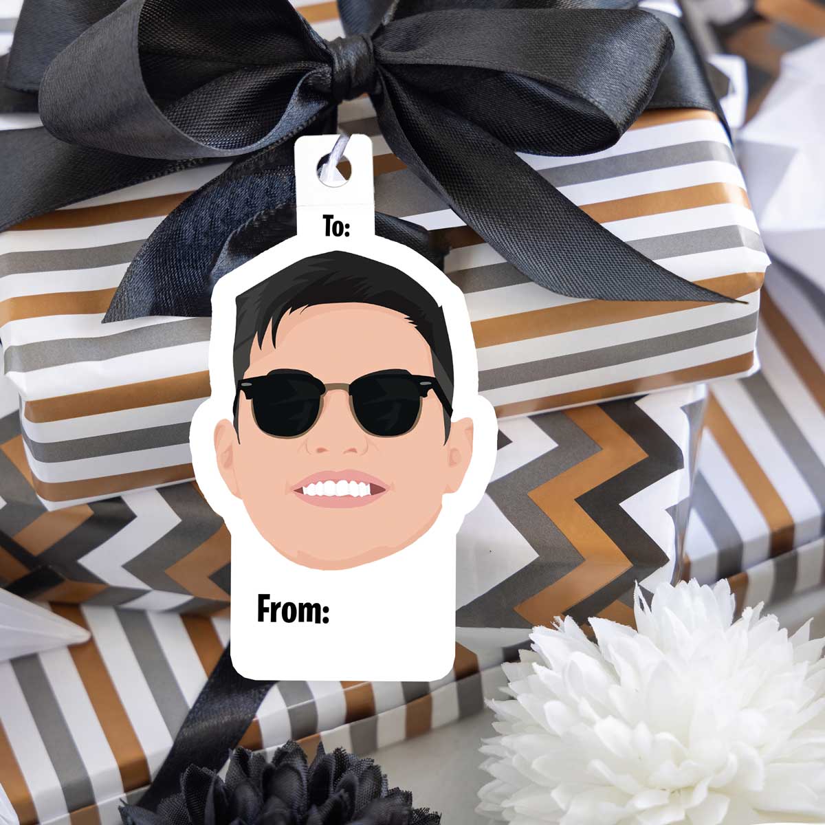 Personalized Face Gift Tags