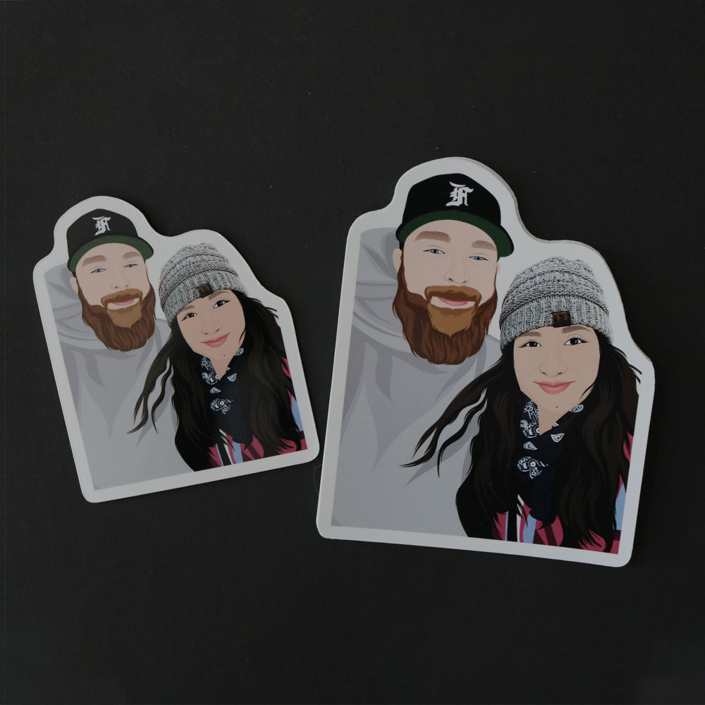 Custom BF GF BAE couples Stickers