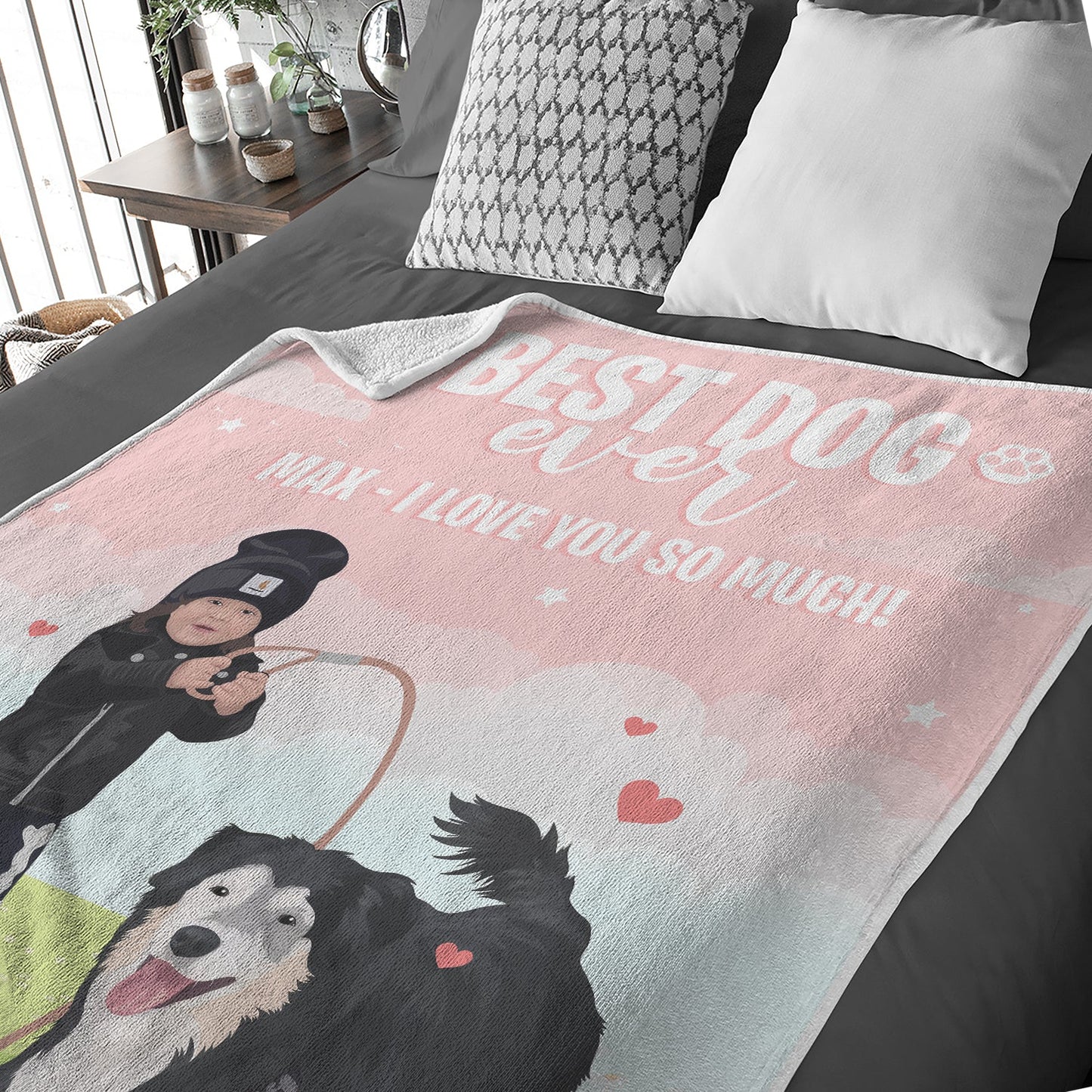 Best Dog Ever Blanket Personalized