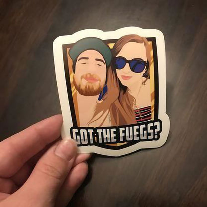 Custom BF GF BAE couples Stickers