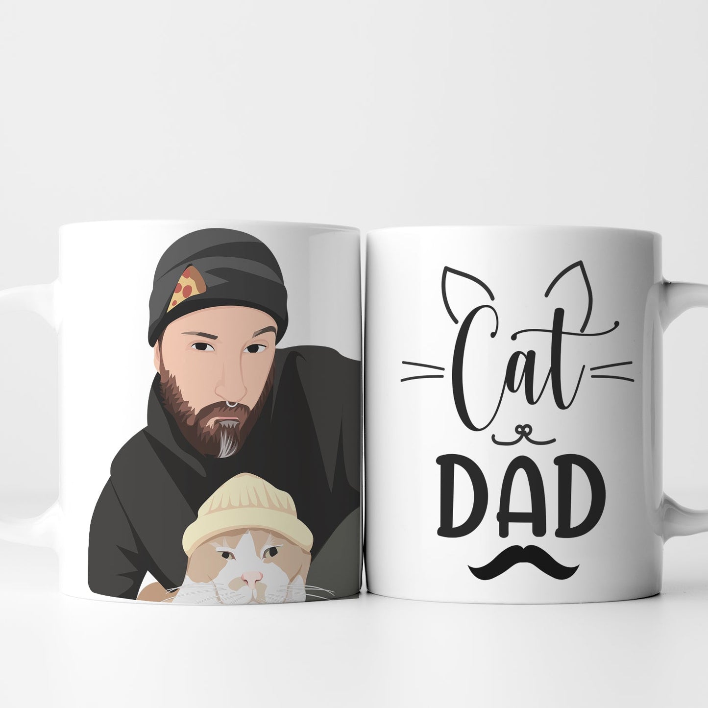 Personalized Cat Dad Mug