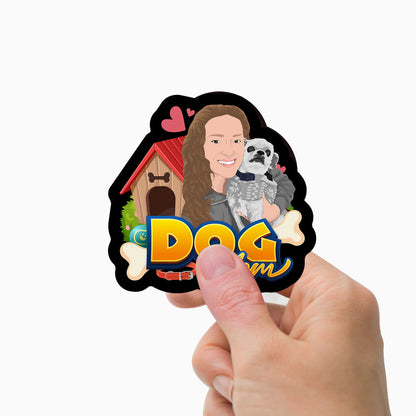 Dog Mom Sticker Personalized