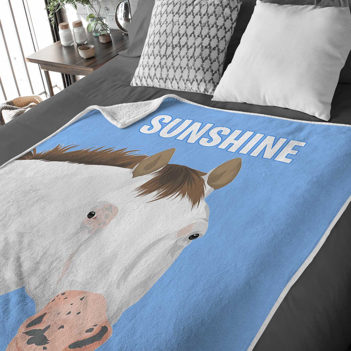 Custom Drawn Horse Blanket