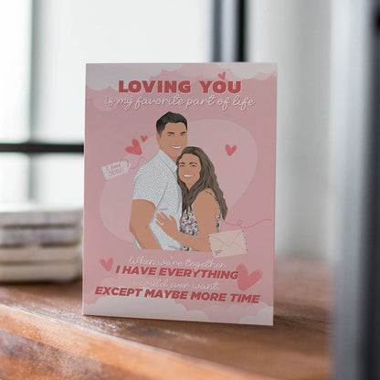 Personalized Loving You Valentines Day Card