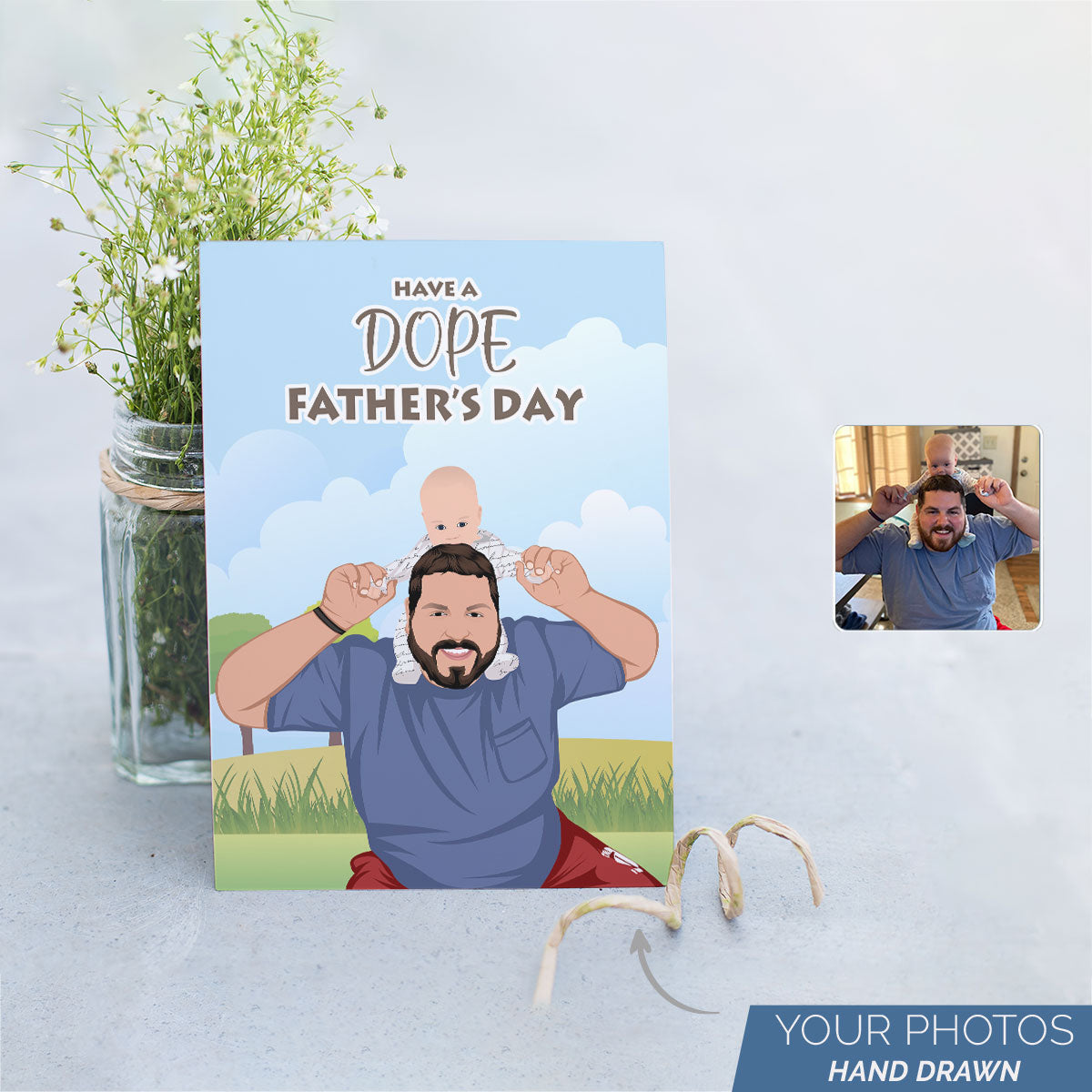 Personalized Fathers Day Card