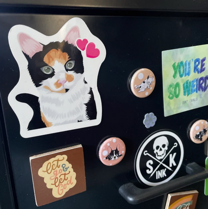 Custom Cat Face Stickers