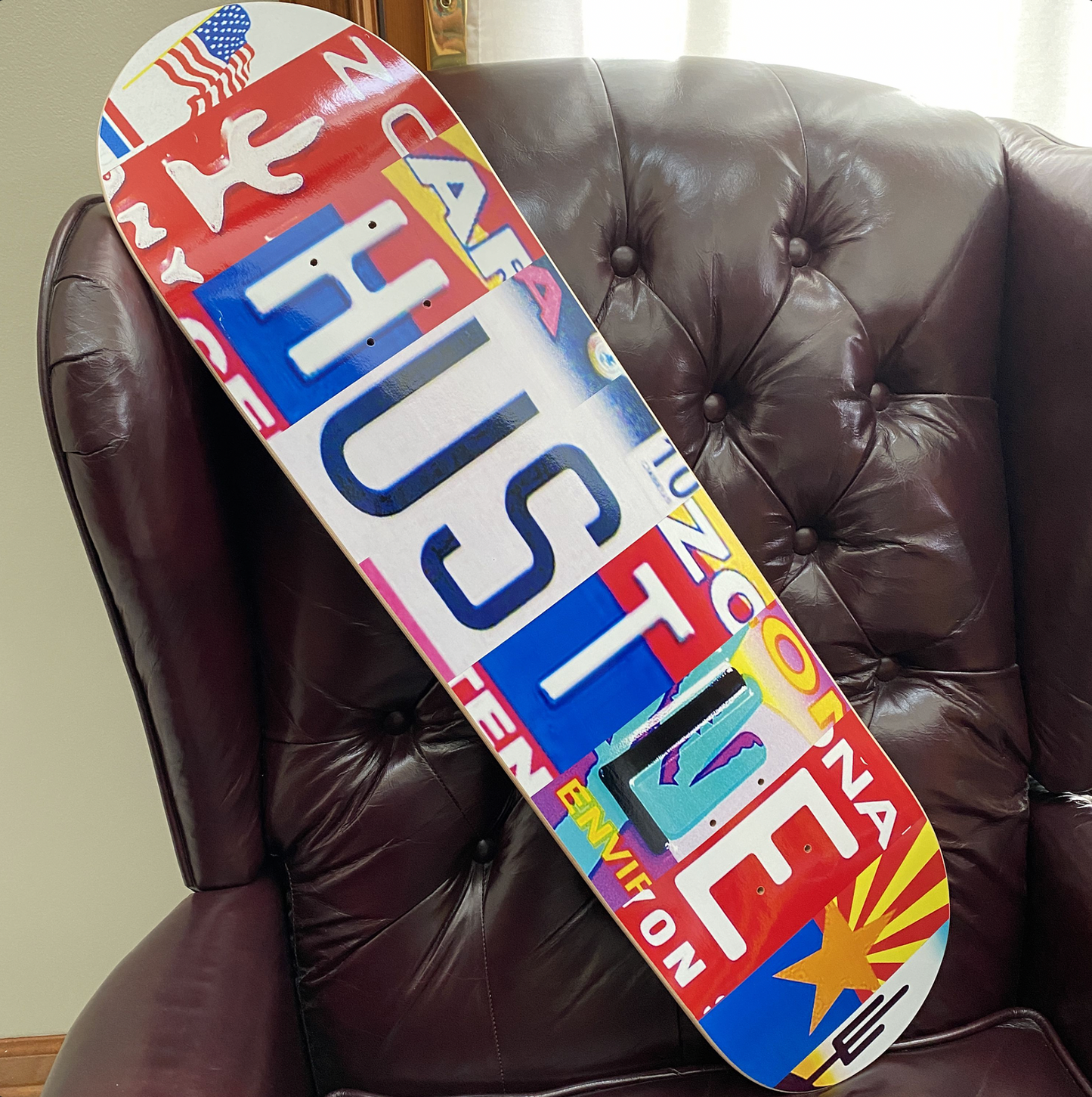 Custom License Plate Skateboard