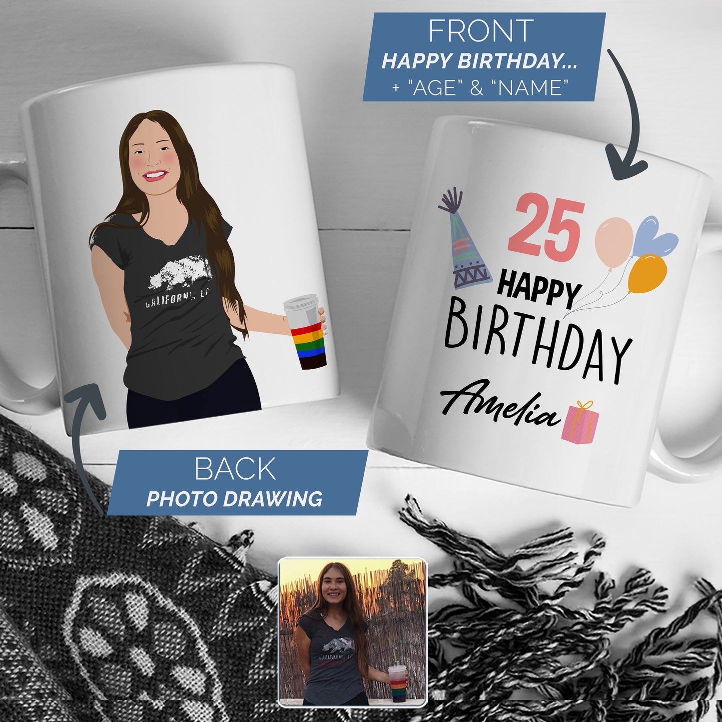 Personalized Birthday Year Mug