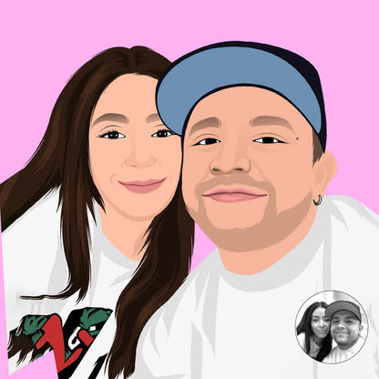 Custom Cartoon Couple Portraits - Digital | Printable