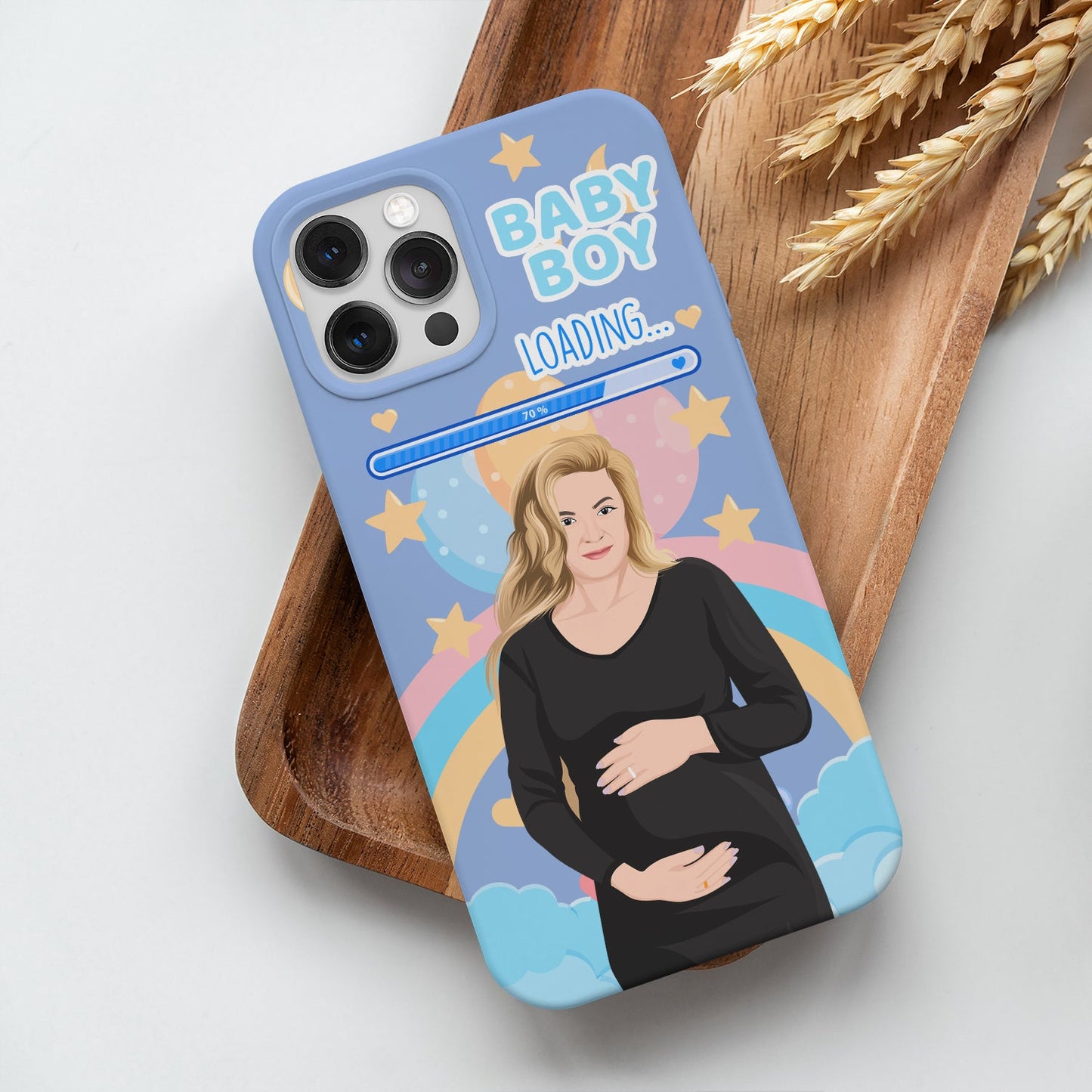 Baby Boy Loading Phone Case Personalized