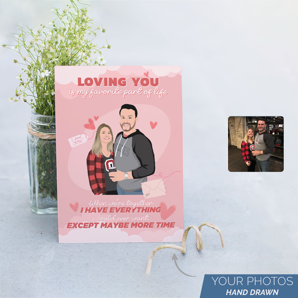 Personalized Loving You Valentines Day Card