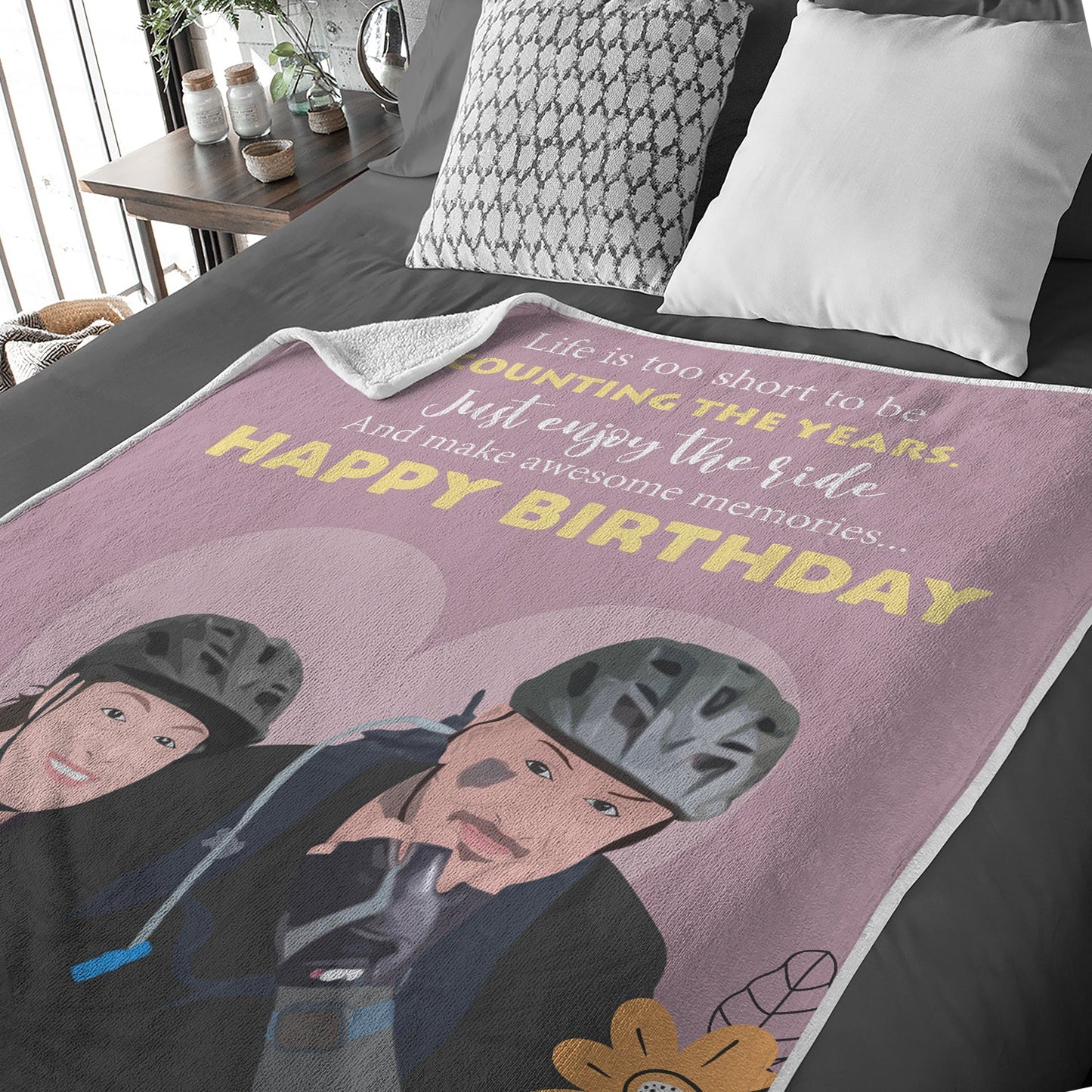 Personalized Photo Blanket for Birthday