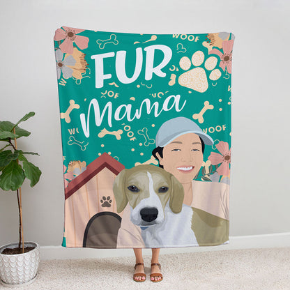 Personalized Dog Mom Blanket