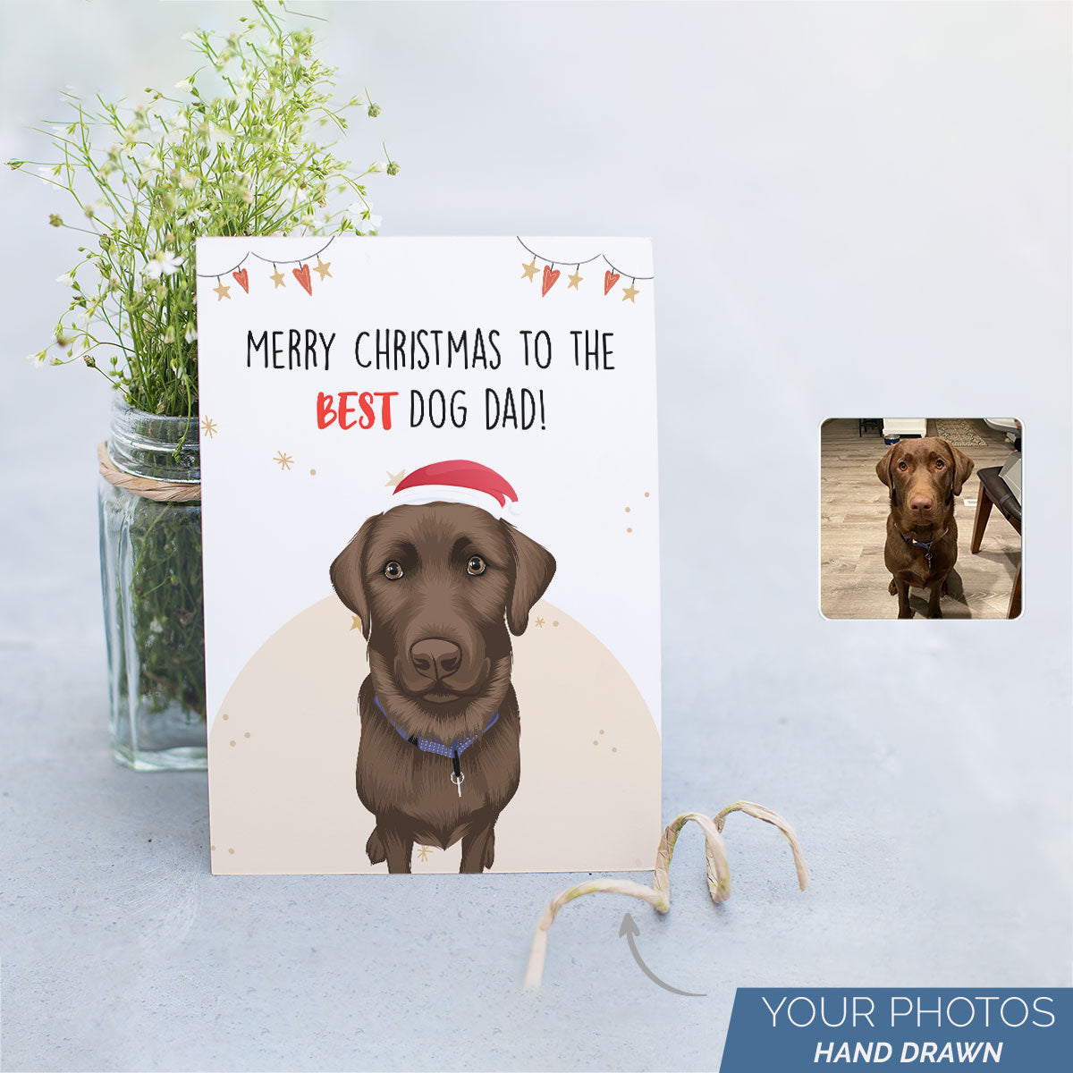 Personalized Dog Xmas Card