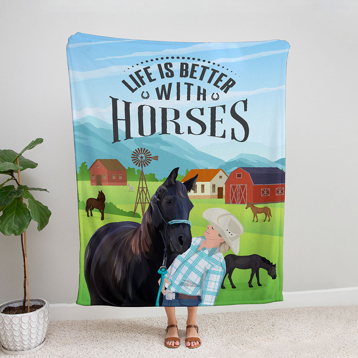 Personalized Horse Blanket