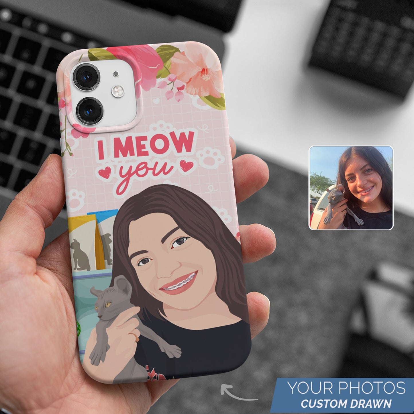 I Meow You Phone Case Personalized