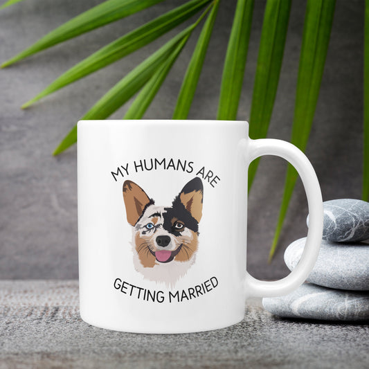 Custom Dog Getting Wedding Mug