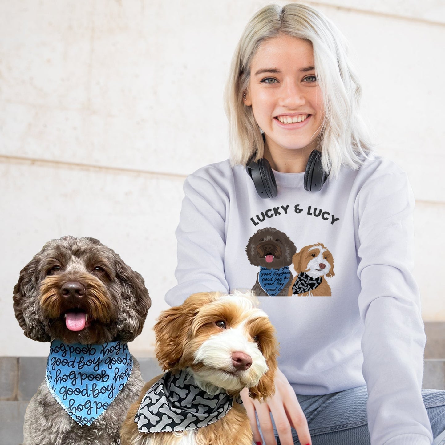 Custom Multiple Pet Name Sweatshirt