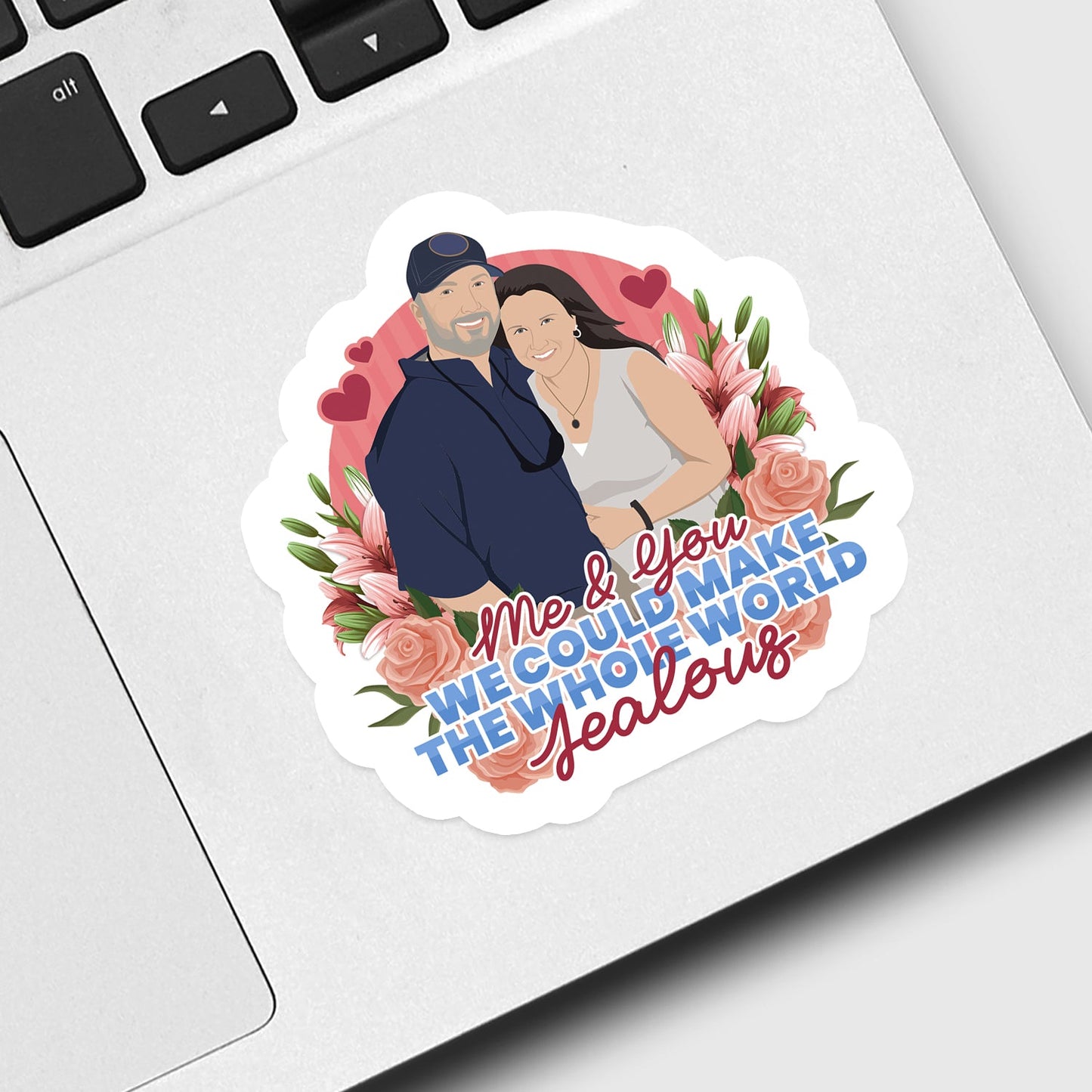 Make the World Jealous Personalized Sticker