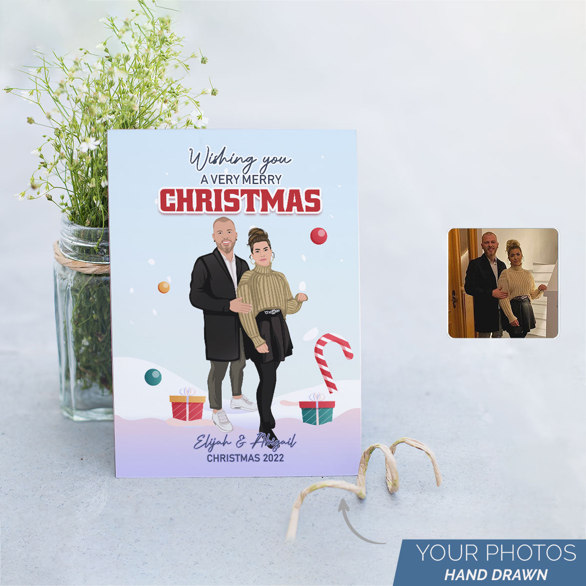 Personalized Family Christmas Card