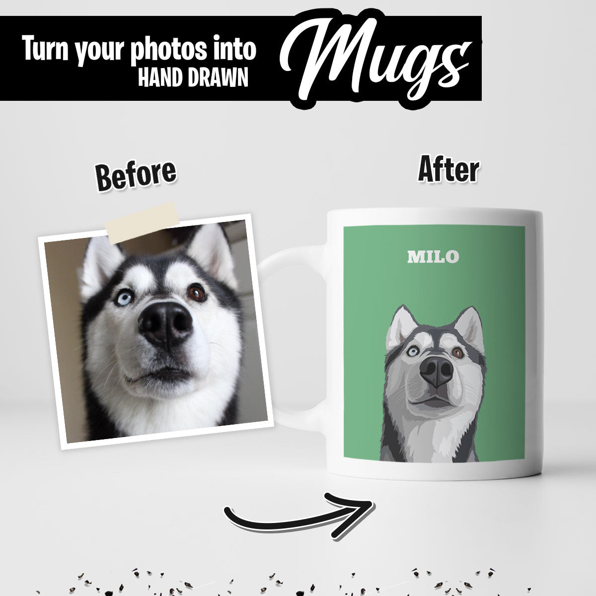 Custom Dog Portrait Mug