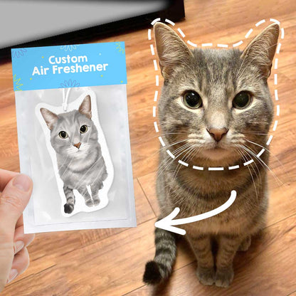 Personalized Cat Portrait Air Freshener